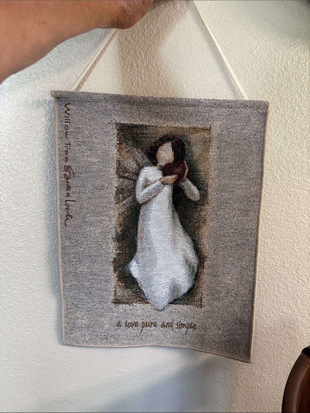 Willow Tree Wall Tapestry Art -
“A Love Pure and Simple”